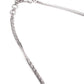 Gorgeous silver artifical diamond princess necklace set - Rajwada