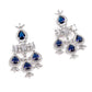 Gorgeous silver artifical diamond princess necklace set - Rajwada