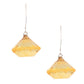 Gorgeous textured yellow drop earrings - Rajwada