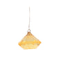 Gorgeous textured yellow drop earrings - Rajwada