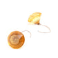 Gorgeous textured yellow drop earrings - Rajwada