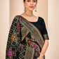Gorgeous Woven Black Banarasi Silk Saree - Rajwada