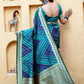 Gorgeous Woven Blue Banarasi Silk Saree - Rajwada
