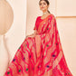 Gorgeous Woven Deep Pink Banarasi Silk Saree - Rajwada