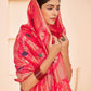 Gorgeous Woven Deep Pink Banarasi Silk Saree - Rajwada