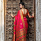 Gorgeous Woven Deep Pink Patola Silk Saree - Rajwada
