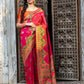 Gorgeous Woven Deep Pink Patola Silk Saree - Rajwada