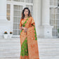 Gorgeous Woven Green Banarasi Silk Saree - Rajwada