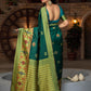 Gorgeous Woven Green Banarasi Silk Saree - Rajwada