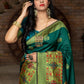 Gorgeous Woven Green Banarasi Silk Saree - Rajwada