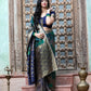 Gorgeous Woven Green Banarasi Silk Saree - Rajwada