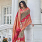 Gorgeous Woven Grey Banarasi Silk Saree - Rajwada