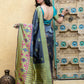 Gorgeous Woven Grey Banarasi Silk Saree - Rajwada