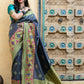 Gorgeous Woven Grey Banarasi Silk Saree - Rajwada