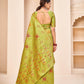 Gorgeous Woven Light Green Banarasi Silk Saree - Rajwada