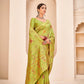 Gorgeous Woven Light Green Banarasi Silk Saree - Rajwada