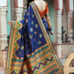 Gorgeous Woven Navy Blue Patola Silk Saree - Rajwada