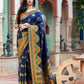 Gorgeous Woven Navy Blue Patola Silk Saree - Rajwada