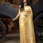 Gorgeous Woven Off-White Banarasi Silk Saree - Rajwada