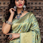 Gorgeous Woven Pista Banarasi Silk Saree - Rajwada