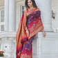 Gorgeous Woven Purple Banarasi Silk Saree - Rajwada