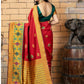 Gorgeous Woven Red Banarasi Silk Saree - Rajwada
