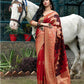 Gorgeous Woven Red Banarasi Silk Saree - Rajwada