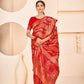 Gorgeous Woven Red Banarasi Silk Saree - Rajwada