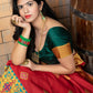 Gorgeous Woven Red Banarasi Silk Saree - Rajwada