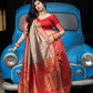 Gorgeous Woven Red Banarasi Silk Saree - Rajwada