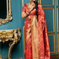 Gorgeous Woven Red Banarasi Silk Saree - Rajwada