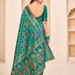 Gorgeous Woven Teal Green Banarasi Silk Saree - Rajwada