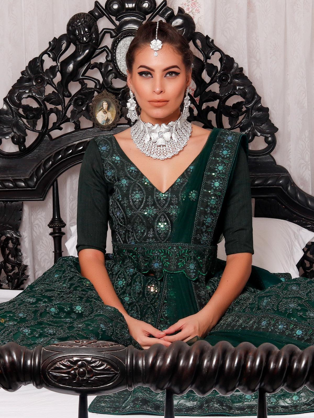 Graceful All White Choker Set - Rajwada