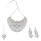 Graceful All White Choker Set - Rajwada