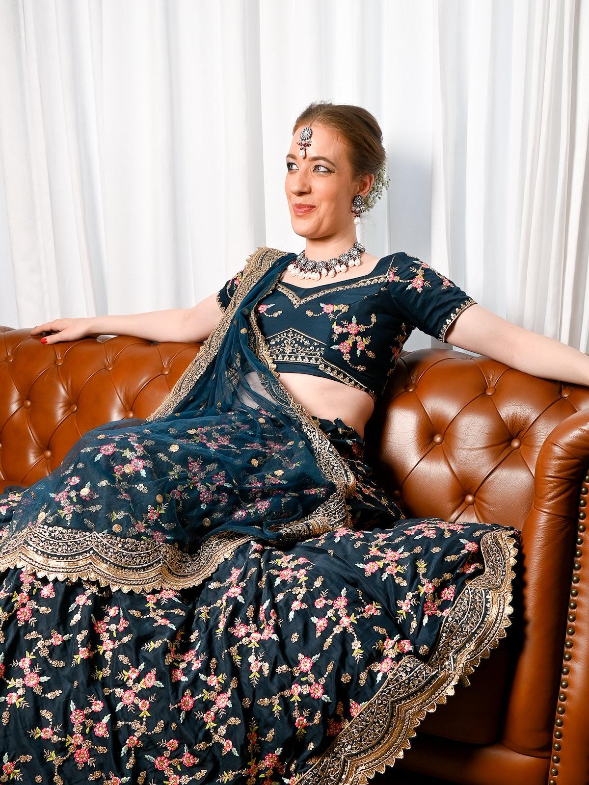 Graceful Red and White Palladium Neckpiece Set - Rajwada