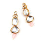Grand Pink Mani & Kundan Necklace Set! - Rajwada