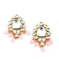 Grape Bunch Shape Pink Mani-Kundan Necklace Set - Rajwada