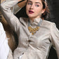 Gray Kundan Trendy Necklace - Rajwada