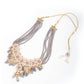 Gray Kundan Trendy Necklace - Rajwada