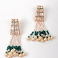 Green Beaded Stands Multi- Necklace Set - Rajwada