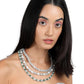 Green elegant necklace set for women - Rajwada