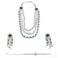 Green elegant necklace set for women - Rajwada