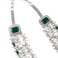 Green elegant necklace set for women - Rajwada