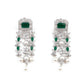 Green elegant necklace set for women - Rajwada