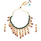 Green Exquisite Necklace Set - Rajwada
