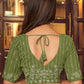 Green Faux Georgette Designer Lehenga Choli - Rajwada