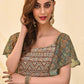 GREEN FLOOR LENGTH KURTA FOR WOMEN - Rajwada