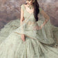 Green Soft Net Lehenga - Rajwada