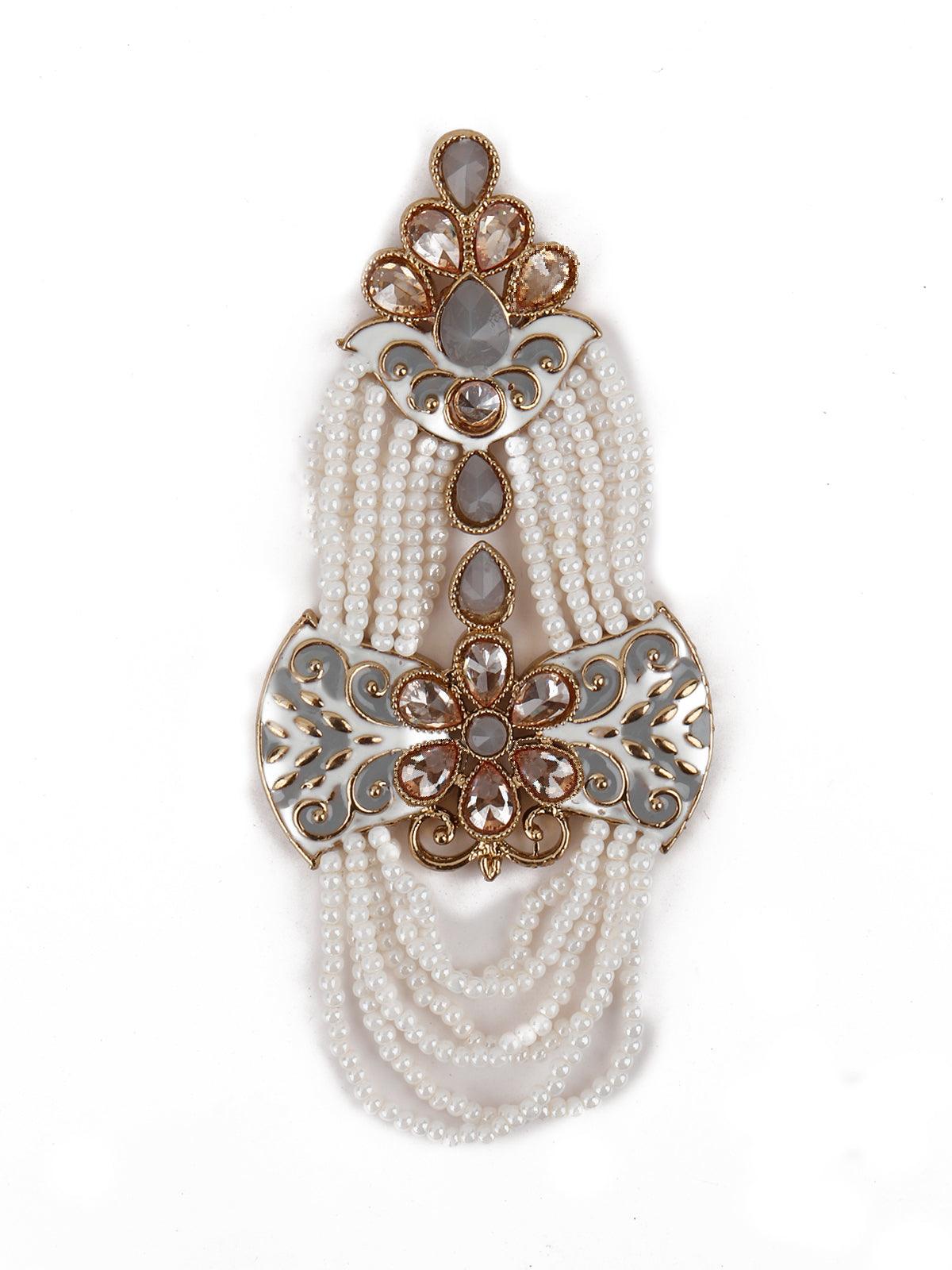 Grey Beautiful Unique Dangle Earrings! - Rajwada