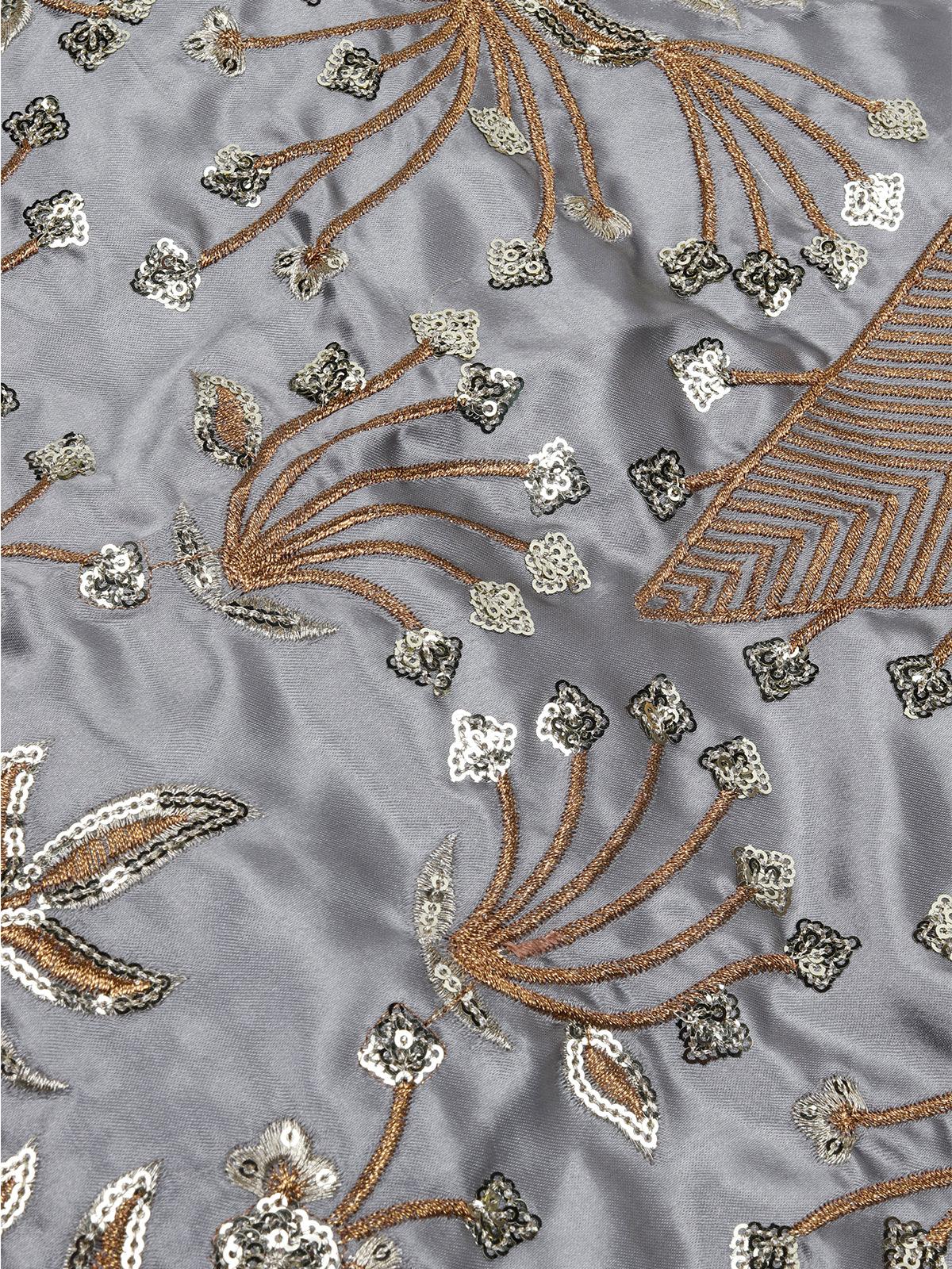Grey Designer Lehenga - Rajwada